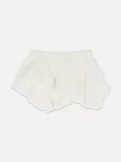 Spódniczka mini z haftem