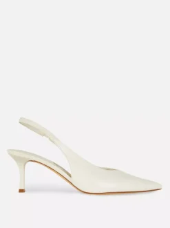 Spiczaste szpilki z tylnym paskiem