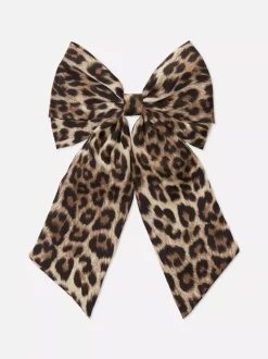 Spinka do włosów z kokardą i cętkami