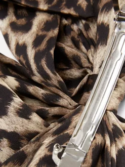 Spinka do włosów z kokardą i cętkami