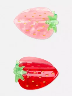 Spinki do włosów w kształcie truskawek, 2 szt.
