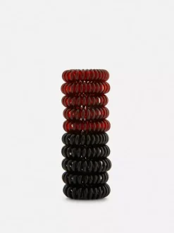 Spiralne opaski do włosów, 10 szt.