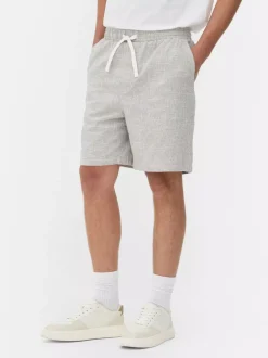 Spodenki chinosy w drobną kratkę