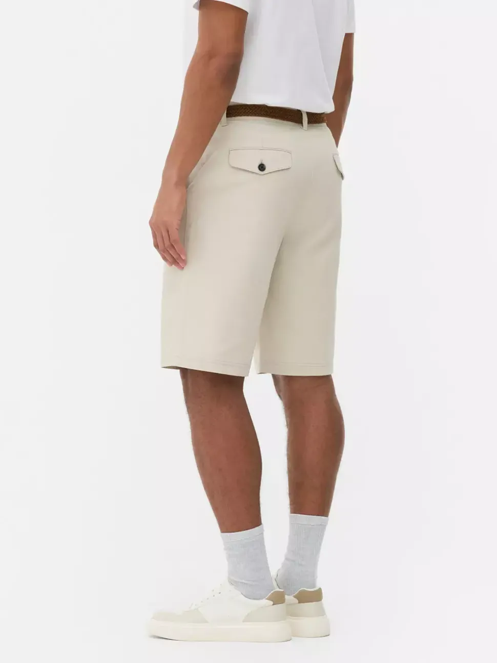 Spodenki chinosy z paskiem