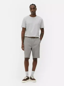 Spodenki chinosy z paskiem