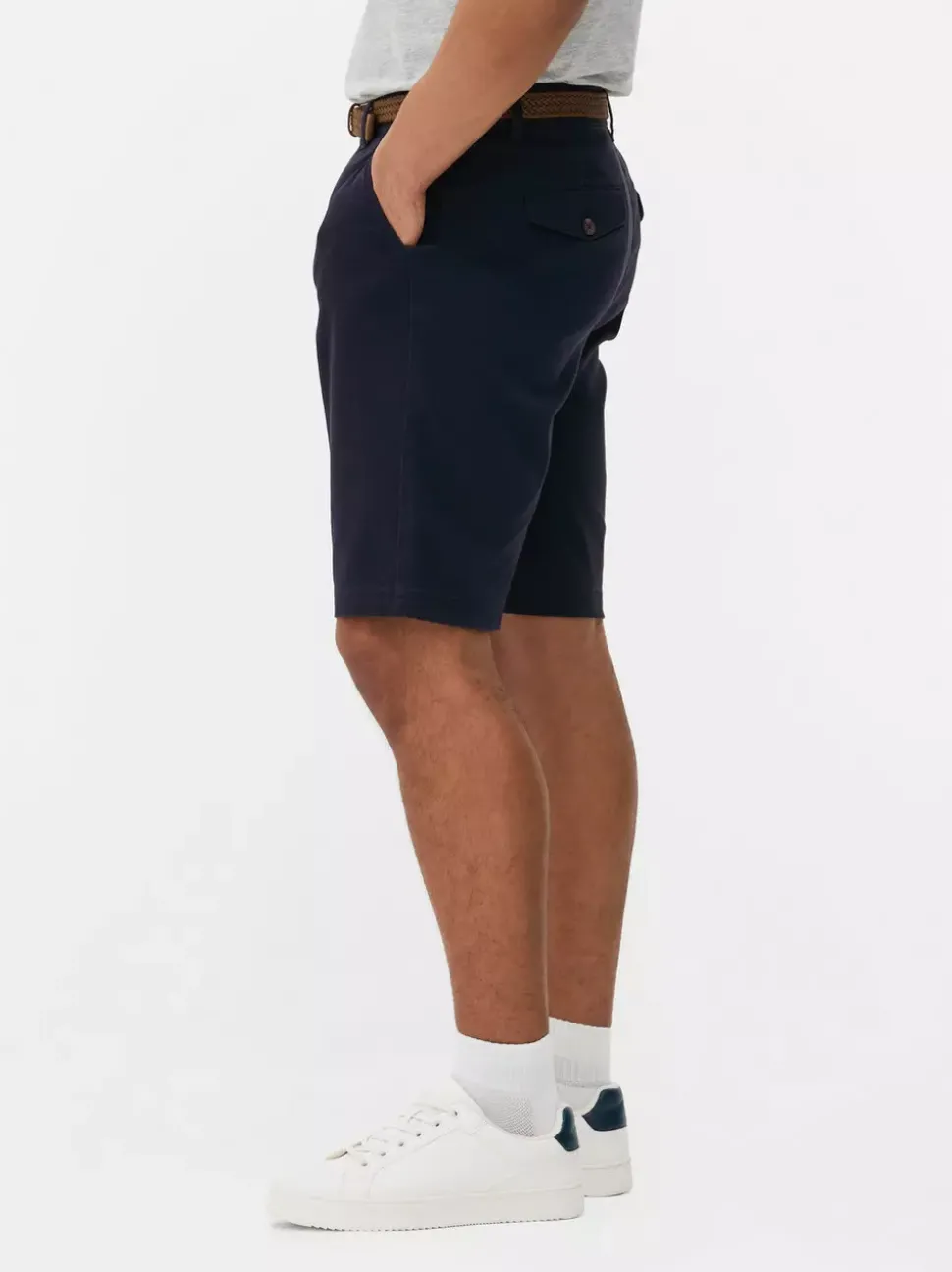 Spodenki chinosy z paskiem