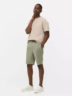 Spodenki chinosy z paskiem