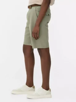 Spodenki chinosy z paskiem