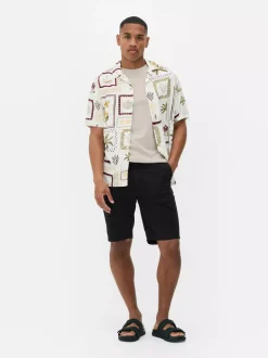 Spodenki chinosy z rozporkiem na guziki