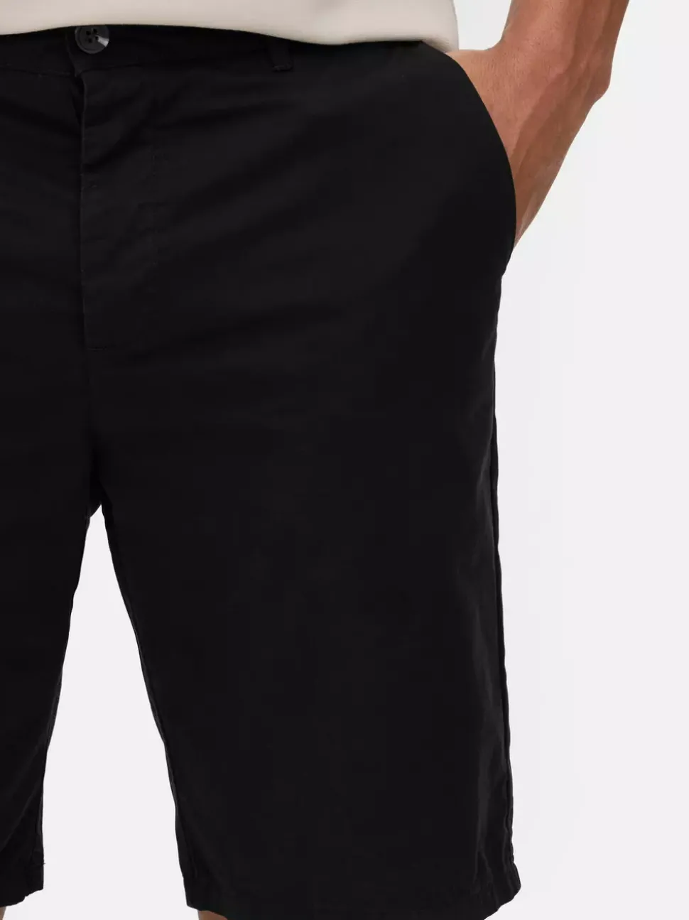 Spodenki chinosy z rozporkiem na guziki