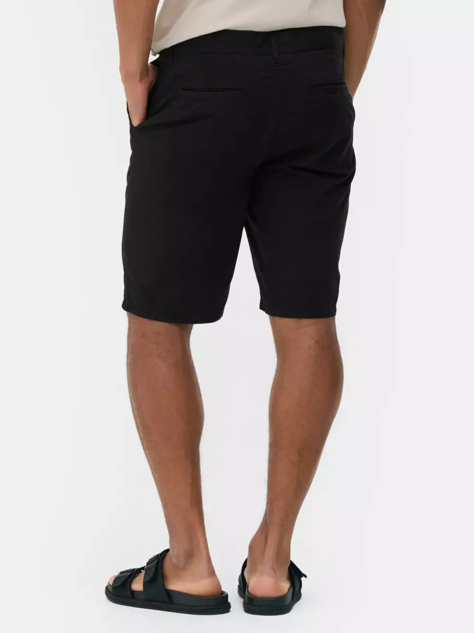 Spodenki chinosy z rozporkiem na guziki