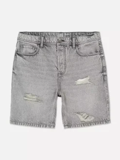 Spodenki jeansowe z przetarciami