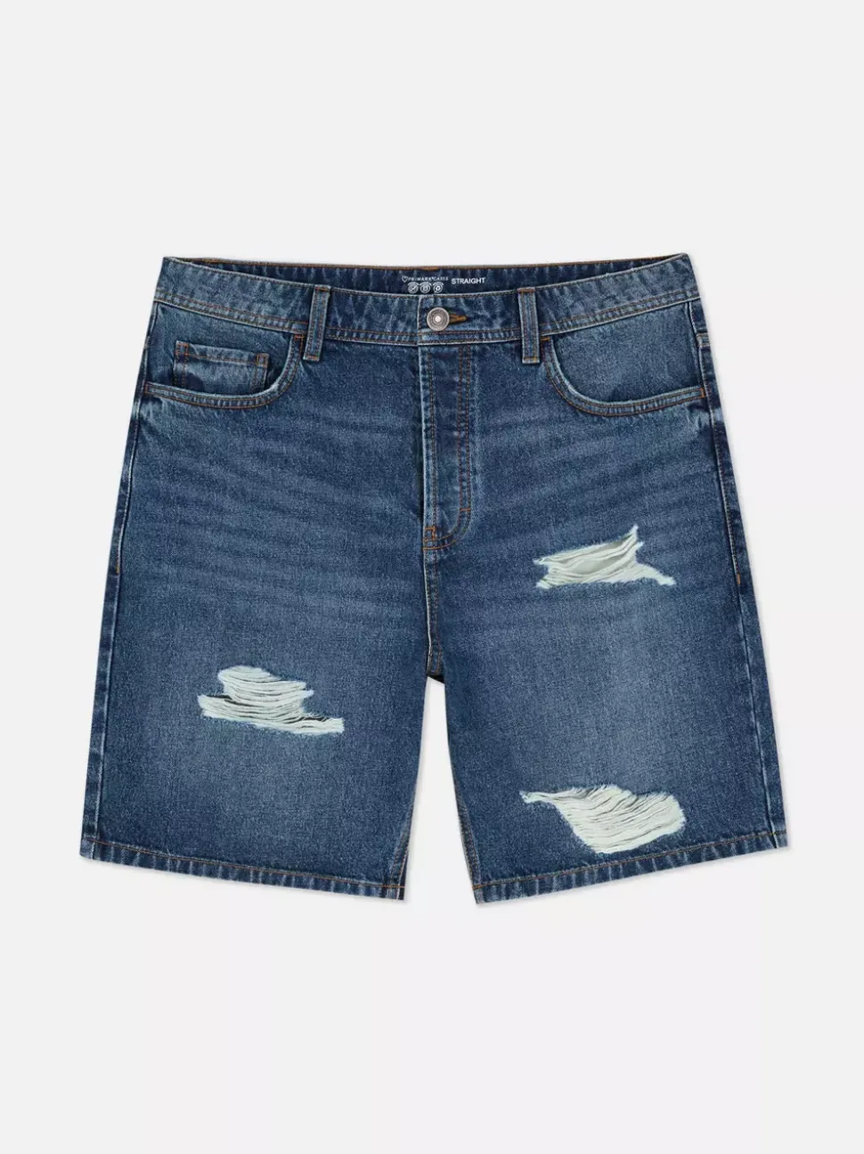 Spodenki jeansowe z przetarciami