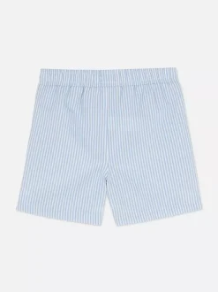 Spodenki kąpielowe z tkaniny seersucker w paski