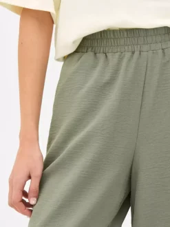 Spodnie bez zapięcia z szerokimi nogawkami