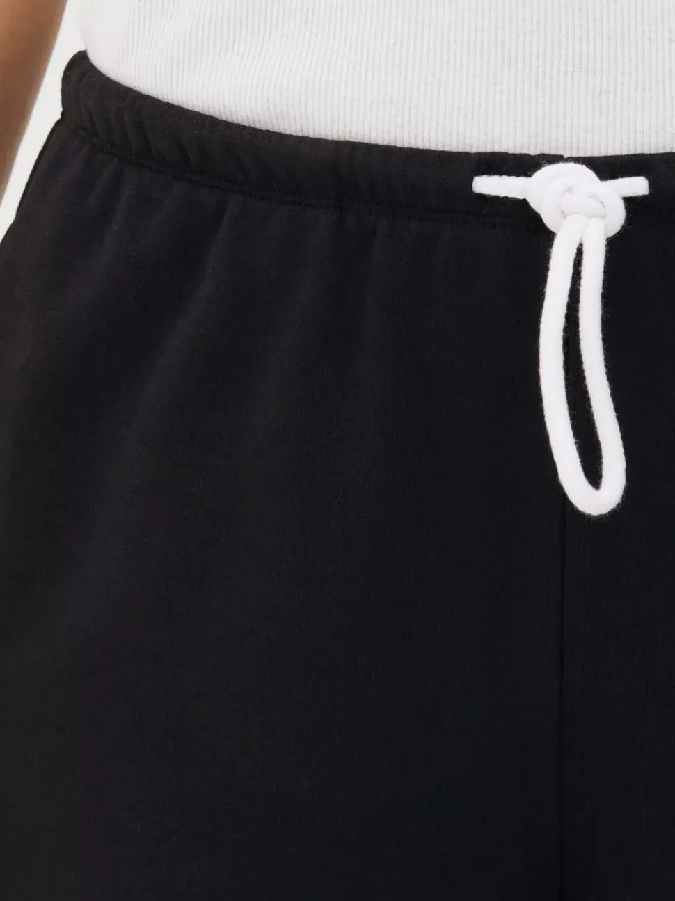 Spodnie dresowe z prostą nogawką i sznurkiem w pasie