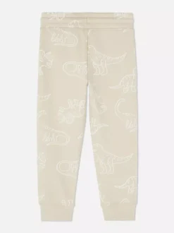 Spodnie dresowe ze szkicowanym nadrukiem