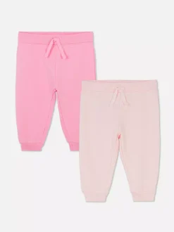 Spodnie dresowe ze sznurkiem i ściągaczami, 2 pary