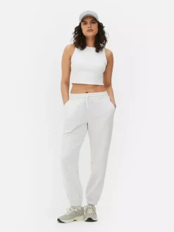 Spodnie dresowe ze sznurkiem i ściąganymi nogawkami