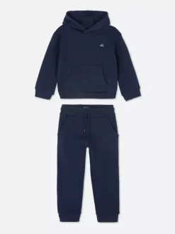 Spodnie dresowe ze sznurkiem i bluza z kapturem