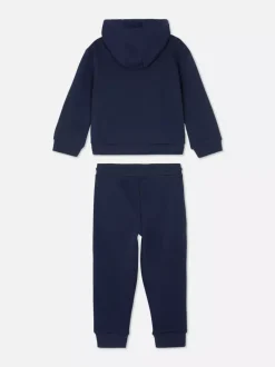 Spodnie dresowe ze sznurkiem i bluza z kapturem