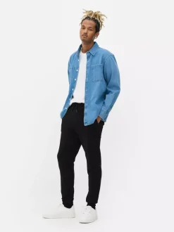 Spodnie dresowe ze sznurkiem i ściąganymi nogawkami