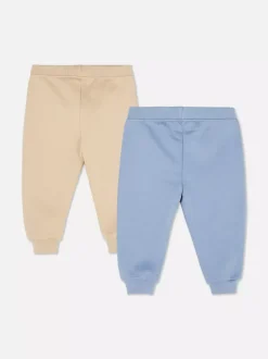 Spodnie dresowe ze sznurkiem i ściągaczami, 2 pary