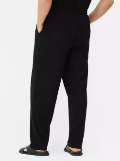 Spodnie o marszczonej fakturze ze sznurkiem Kem