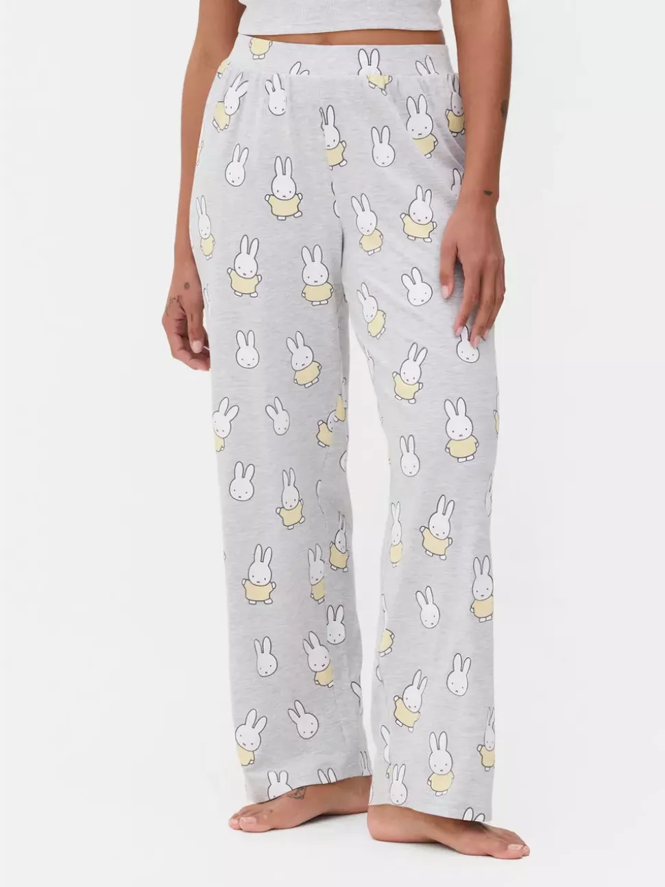 Spodnie od piżamy z szeroką nogawką i motywem Miffy