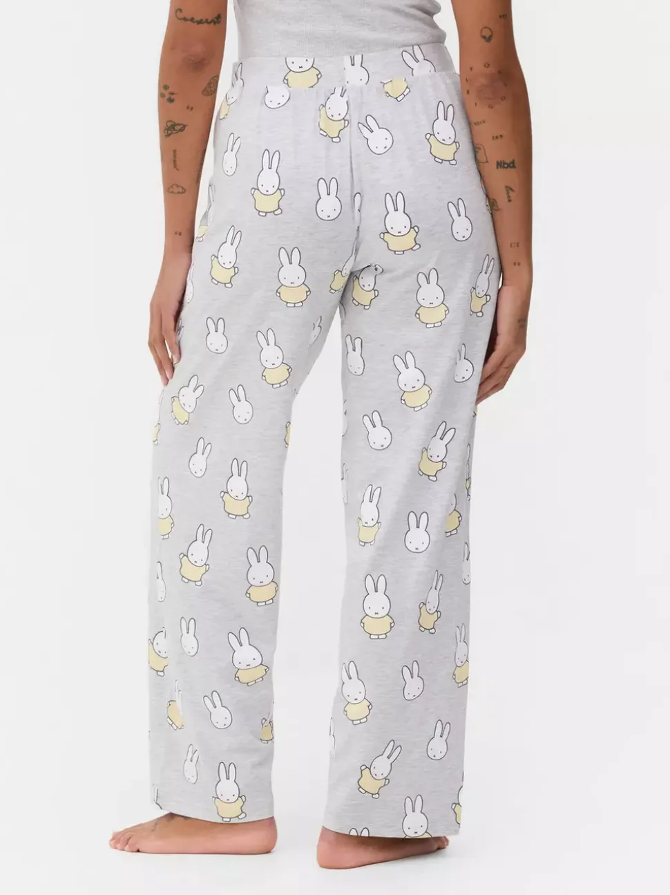 Spodnie od piżamy z szeroką nogawką i motywem Miffy