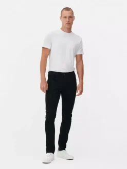 Spodnie skinny z diagonalu