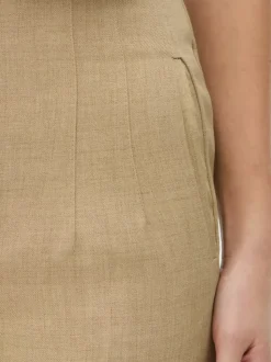 Spodnie w prążki z wysokim stanem i motywem Sticha