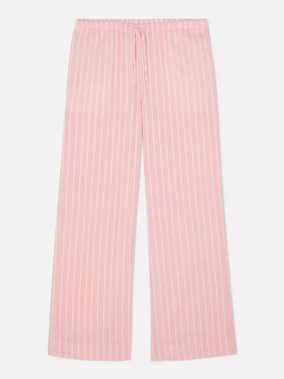 Spodnie z szeroką nogawką i sznurkiem w talii