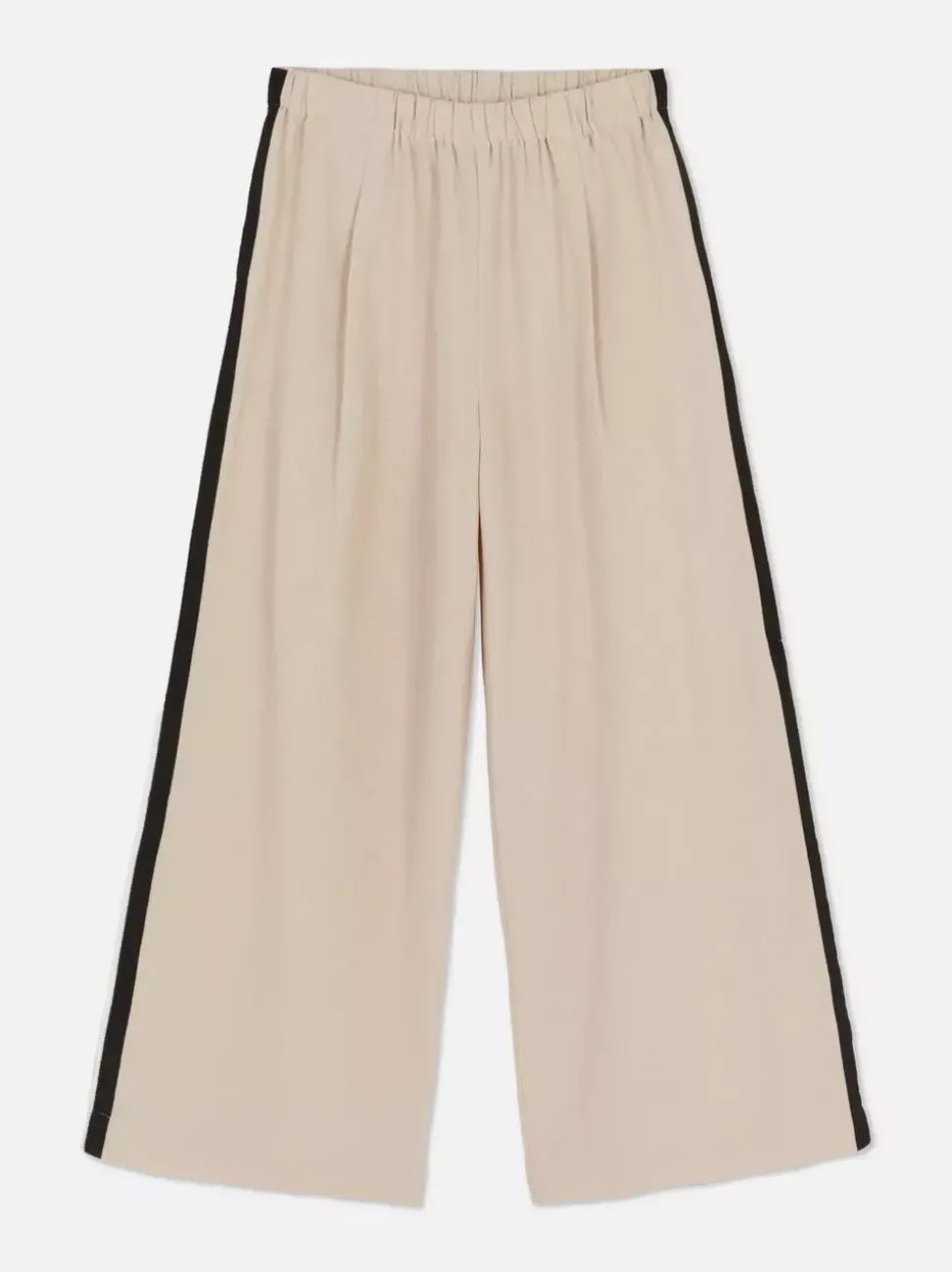 Spodnie z szerokimi nogawkami z lampasami