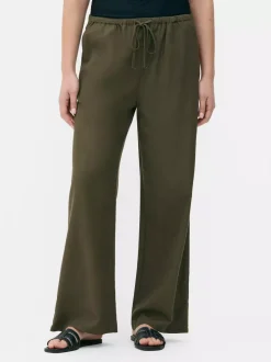 Spodnie z wiązaniem w talii