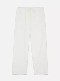 Spodnie z wiązaniem w talii