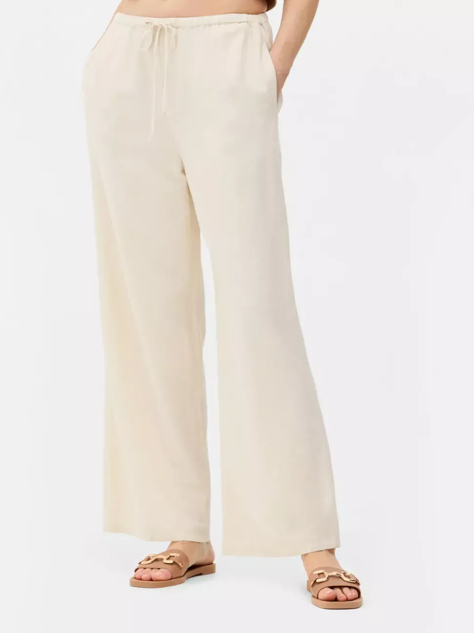 Spodnie z wiązaniem w talii