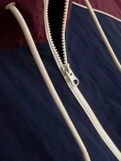 Sportowa kurtka przeciwdeszczowa w bloki kolorów