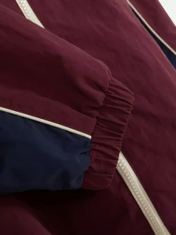 Sportowa kurtka przeciwdeszczowa w bloki kolorów