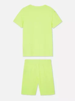 Sportowy komplet z topem i szortami