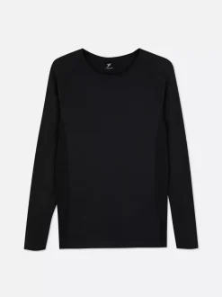 Sportowy top bez szwów z długim rękawem