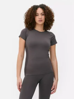 Sportowy top z krótkim rękawem bez szwów