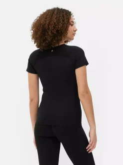 Sportowy top z krótkim rękawem bez szwów