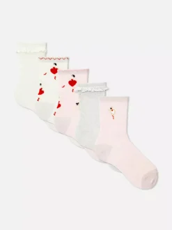 Stopki z motywem baletnicy, 5 par