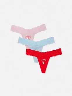 Stringi z motywem Hello Kitty, 3 pary