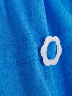 Strój kąpielowy z falbanką i paskiem