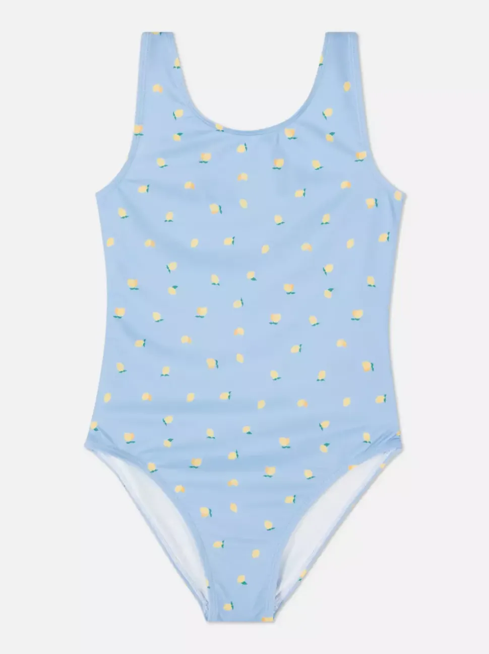 Strój kąpielowy z wycięciem z tyłu i motywem cytryn