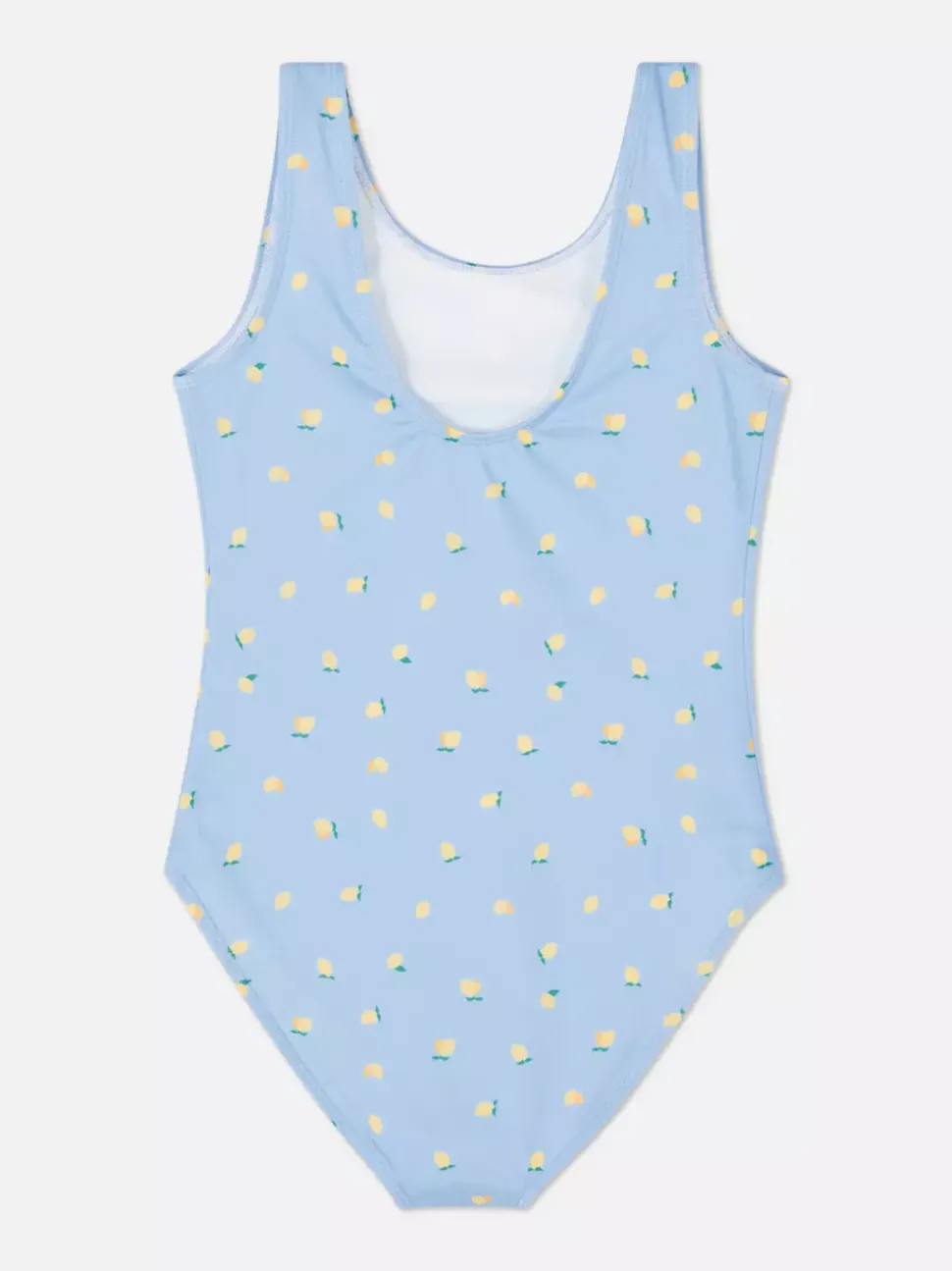 Strój kąpielowy z wycięciem z tyłu i motywem cytryn