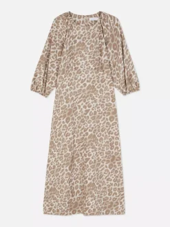 Sukienka midi ze wzorem