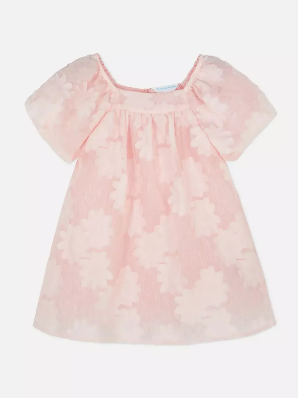 Sukienka z bufiastymi rękawami w kwiaty